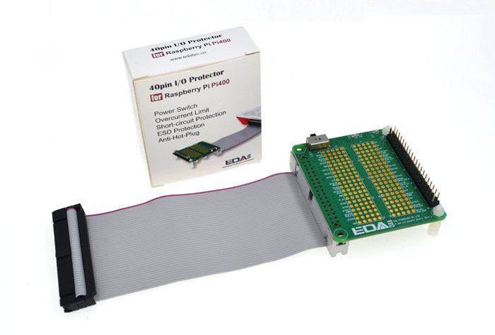 Raspberry Pi 400用 40ピン I/Oプロテクター（グレー）