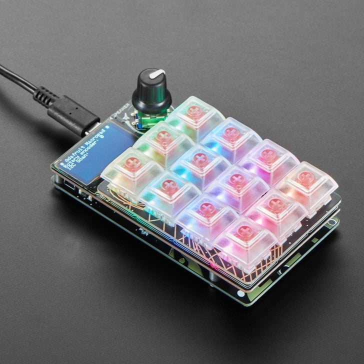 Adafruit MacroPad RP2040 スターターキット - 3x4キーボード+