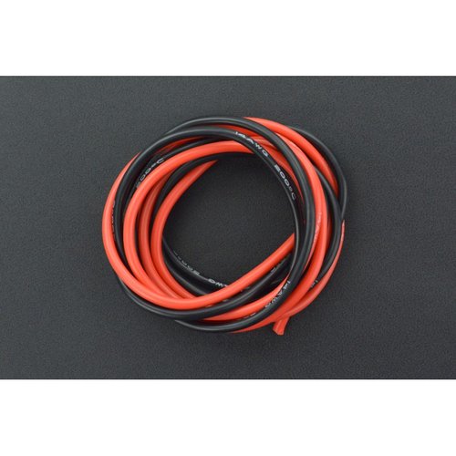 《お取り寄せ商品》High Temperature Resistant Silicone Wire (14AWG 2.5 mm2 1m Red &amp; Black)