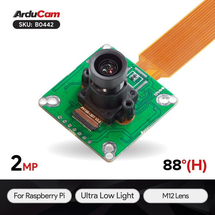 Arducam IMX327搭載 Raspberry Pi用低照度カメラ（IRカットフィルタ内蔵）--販売終了