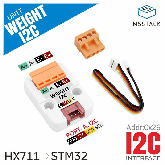 M5Stack用重さI2Cユニット  (HX711)