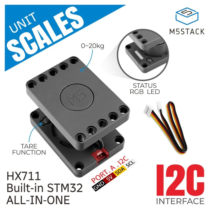 M5Stack用計量ユニット 20kgレンジ（HX711） — スイッチサイエンス