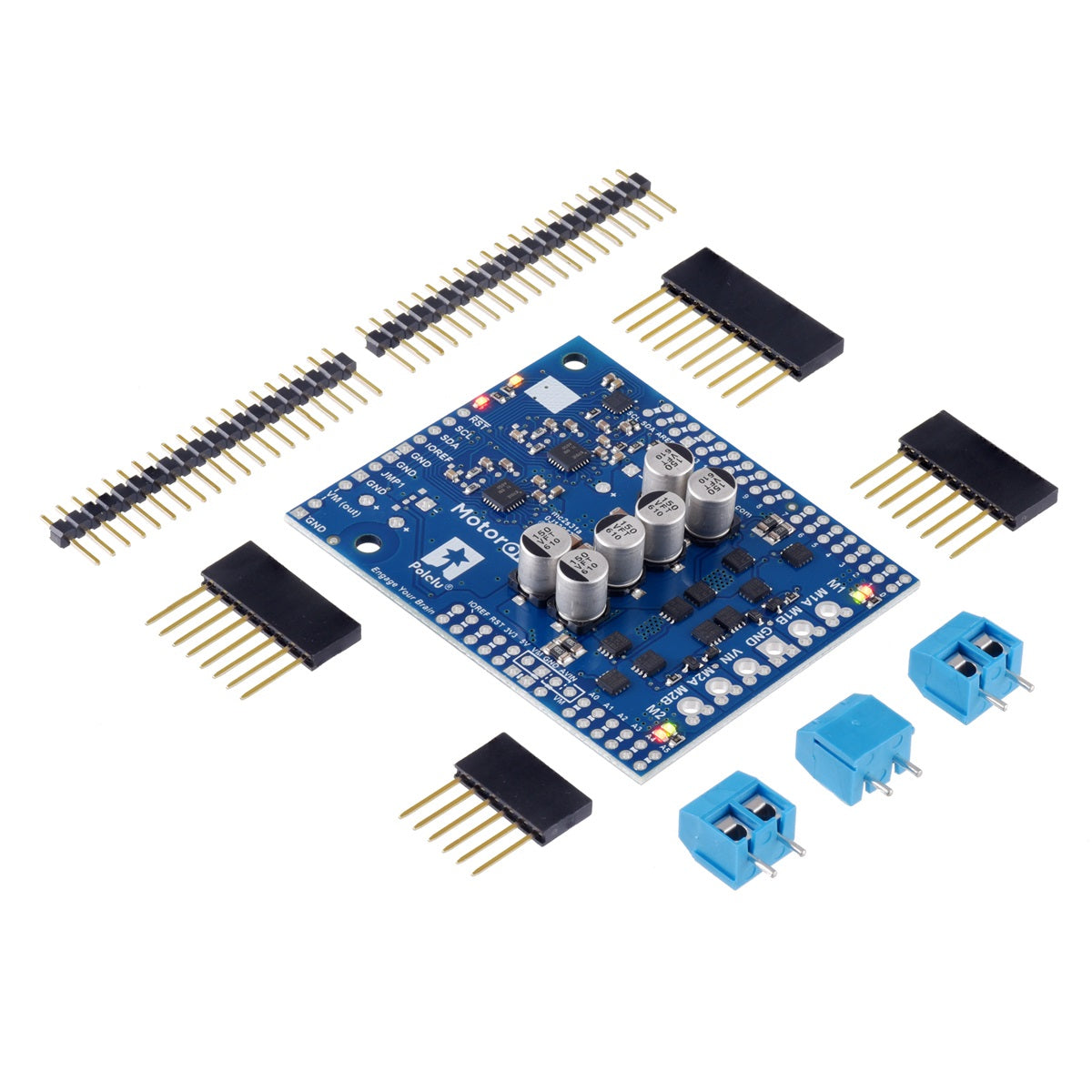 Motoron M2S18v18 Arduino向けデュアル高出力モーターコントローラ