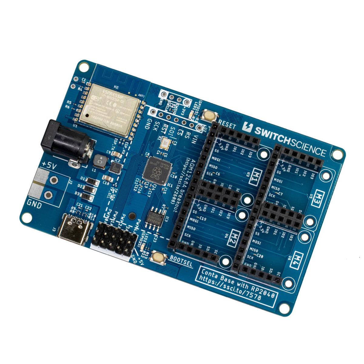 Picossci Conta™ Base Board（ESP-WROOM-02/RP2040搭載） — スイッチ