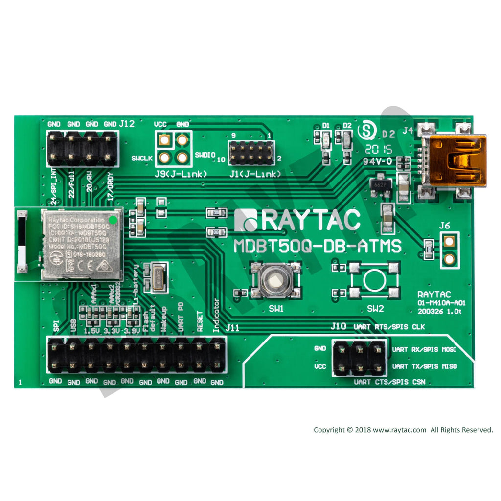 nRF52833 MDBT50Q-ATMS用評価ボード [MDBT50Q-DB-ATMS] — スイッチ