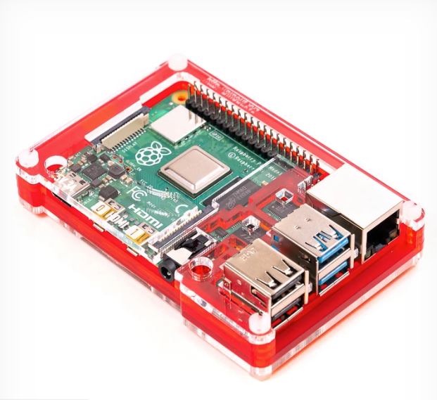 Pibow Coupé 4 - Raspberry Pi 4専用ケース 赤 — スイッチサイエンス