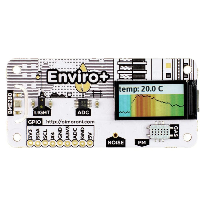 Enviro+ - Raspberry Pi用環境空気品質センサボード