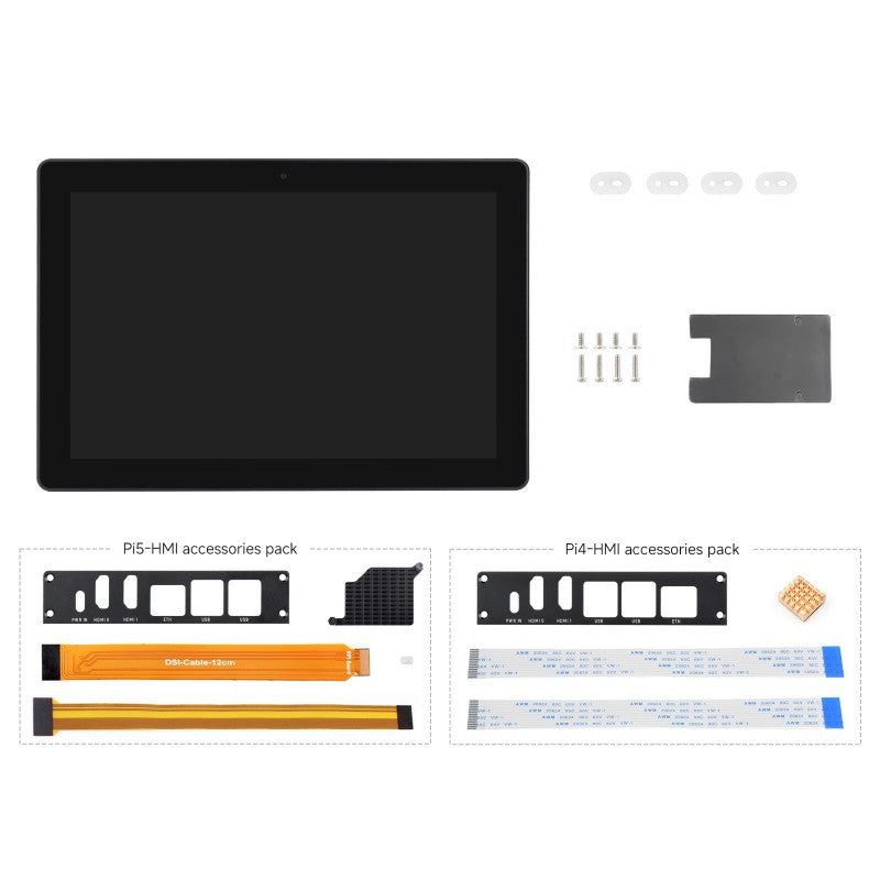 Waveshare Raspberry Pi 5/4用オールインワン10.1インチタッチ