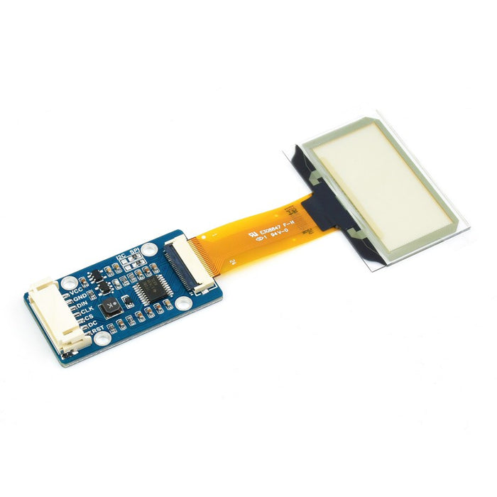 1.51インチ透明 青色OLEDディスプレイ（128×64 SPI/I2C）
