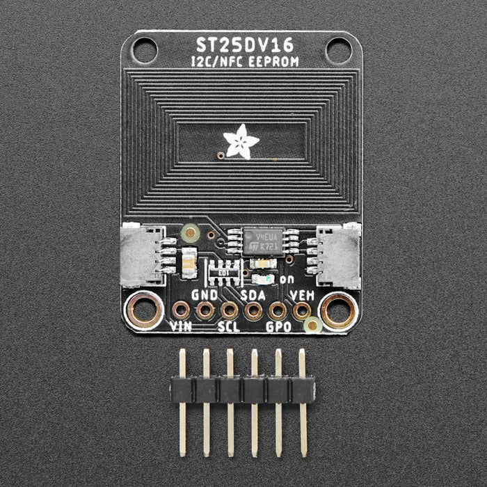 STEMMA QT/Qwiic互換 ST25DV16K搭載 I2C RFID EEPROMモジュール