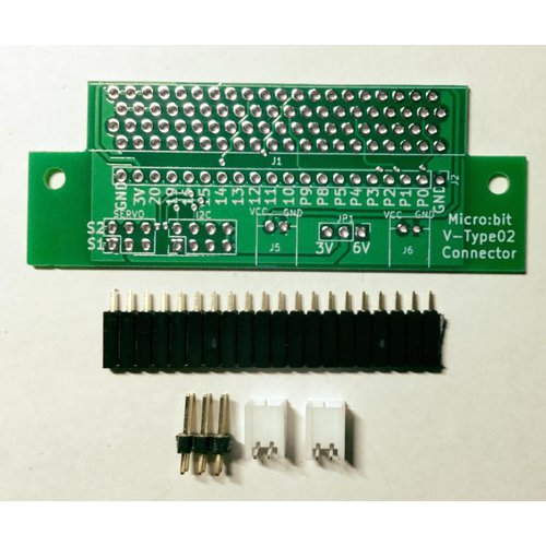 micro:bit用サーボ拡張コネクタ基板（縦型）