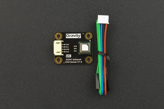 Gravity - SCD41搭載 赤外線CO2センサー（I2C接続）